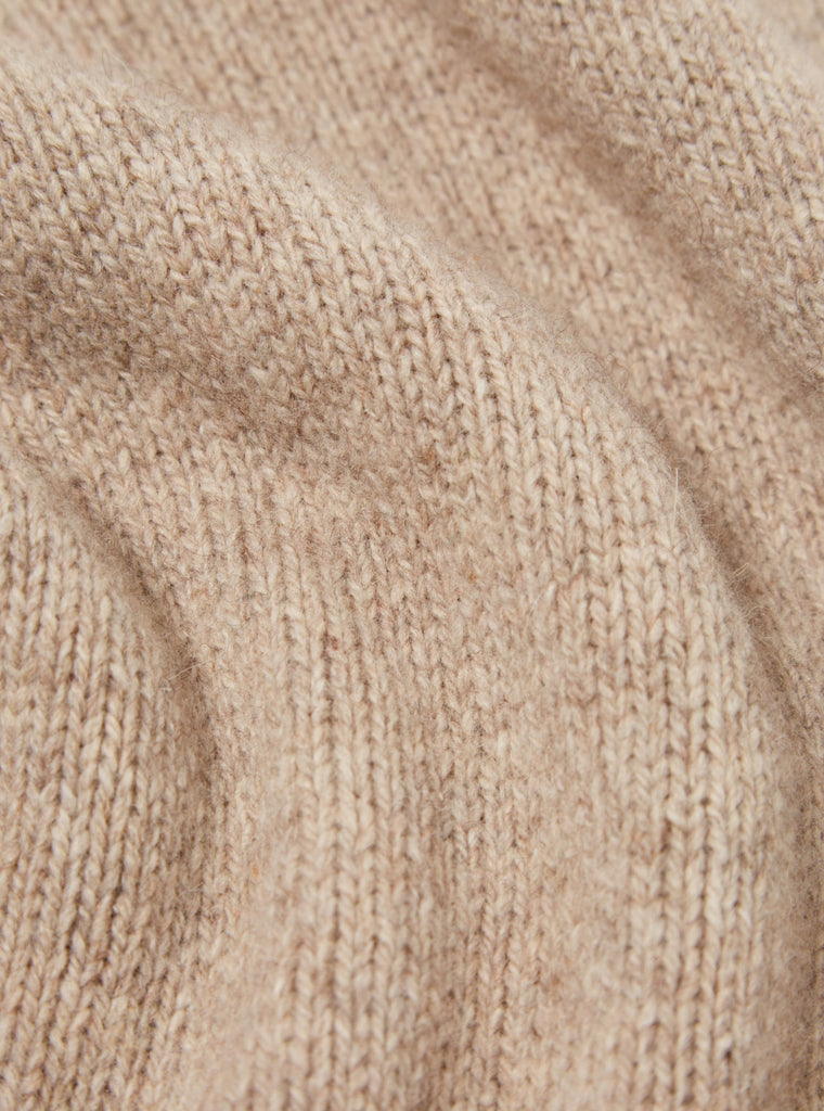 Universal Works Langdale Cardigan in Oatmeal Eco Wool