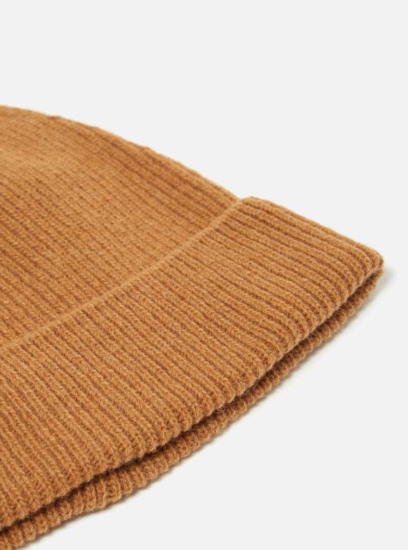 Universal Works Watch Cap in Camel Italian Wool