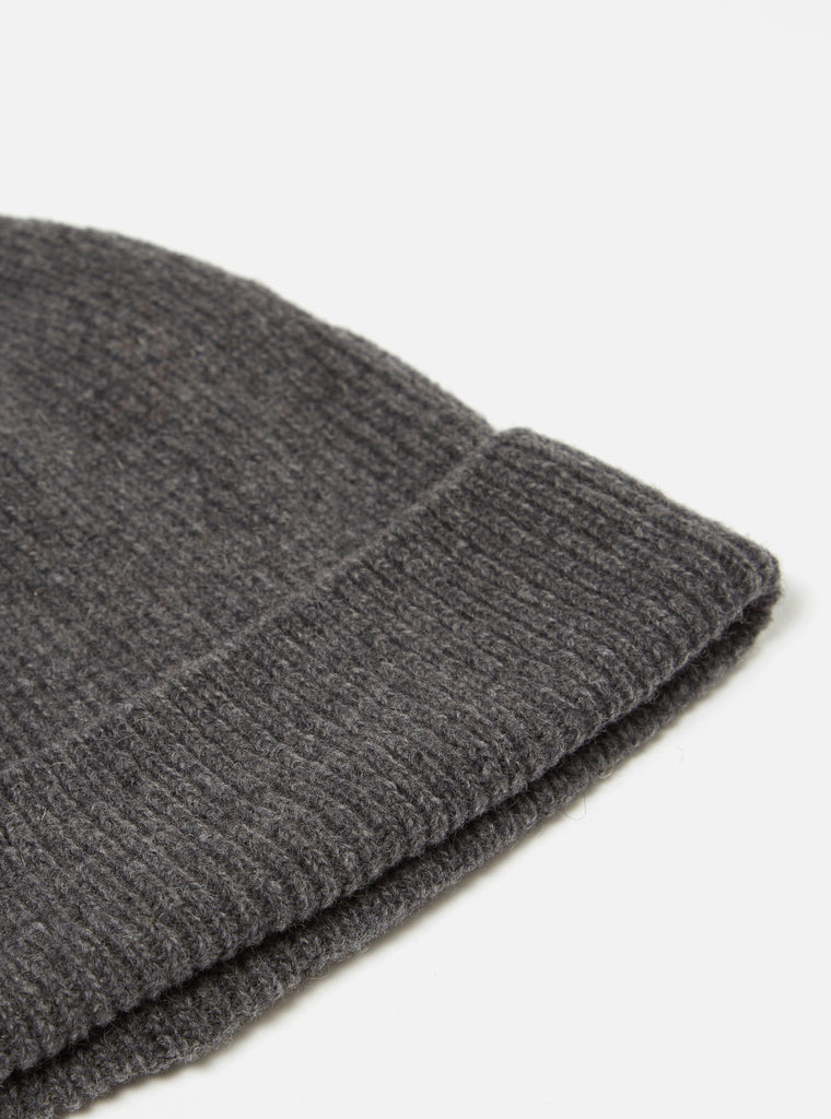 Universal Works Watch Cap in Grey Italian Wool