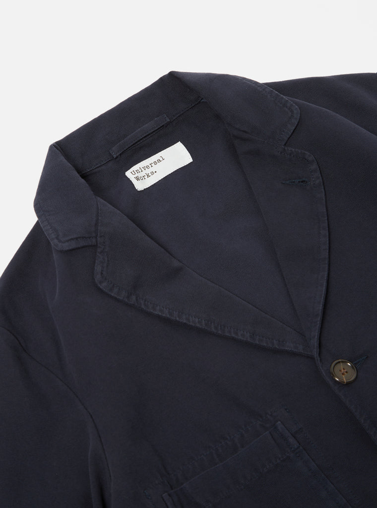 Universal Works Five Pocket Jacket in Navy Canvas