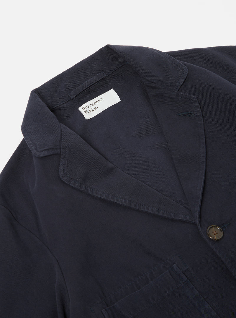 Universal Works Five Pocket Jacket in Navy Canvas