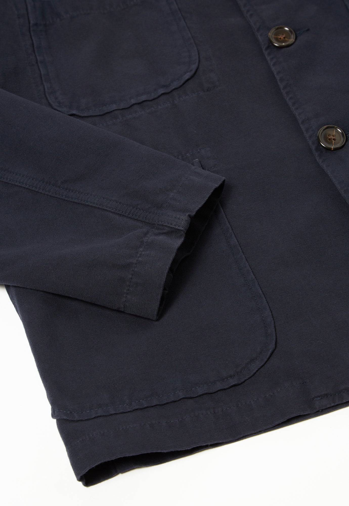 Universal Works Five Pocket Jacket in Navy Canvas