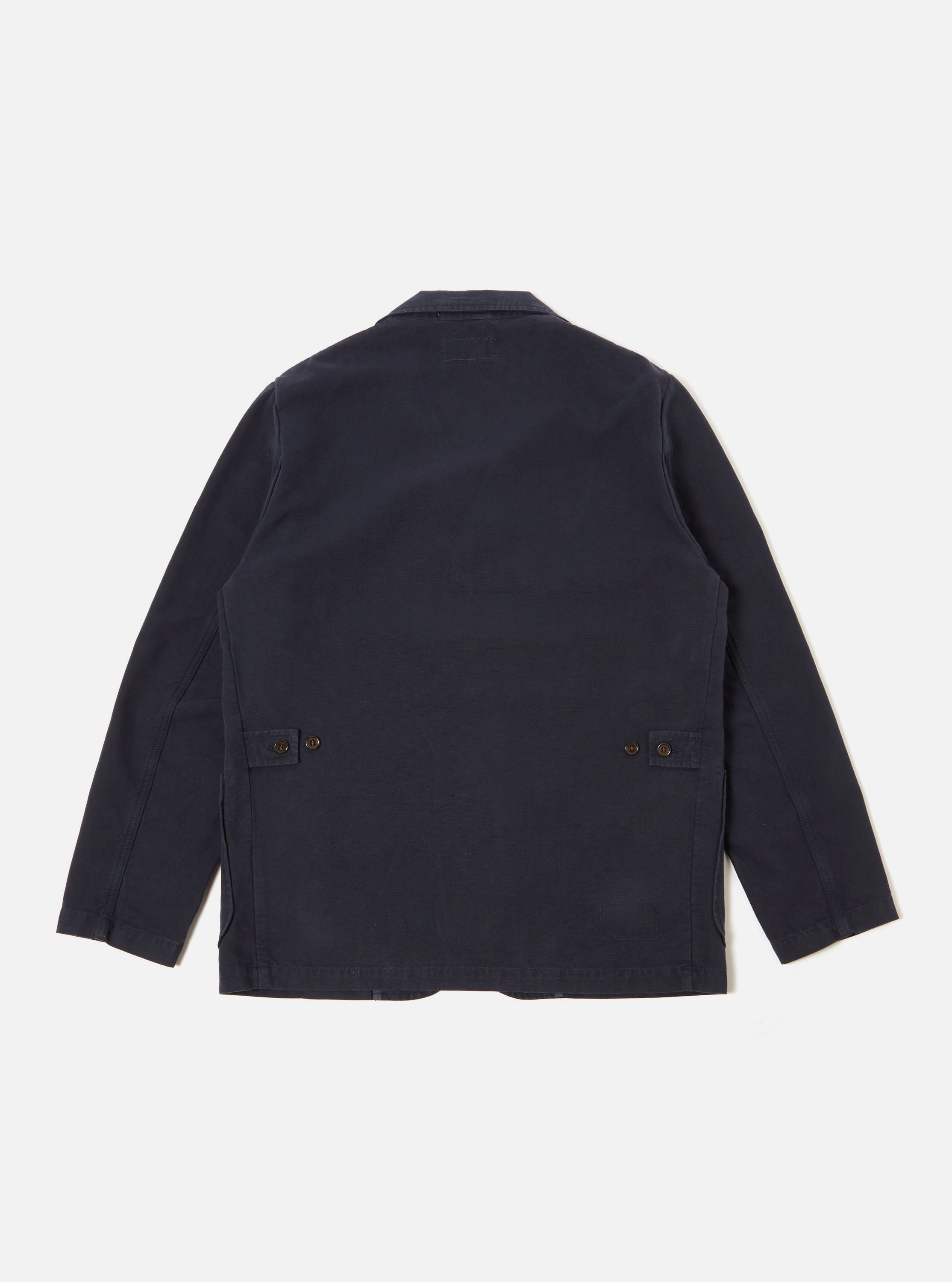 Universal Works Five Pocket Jacket in Navy Canvas