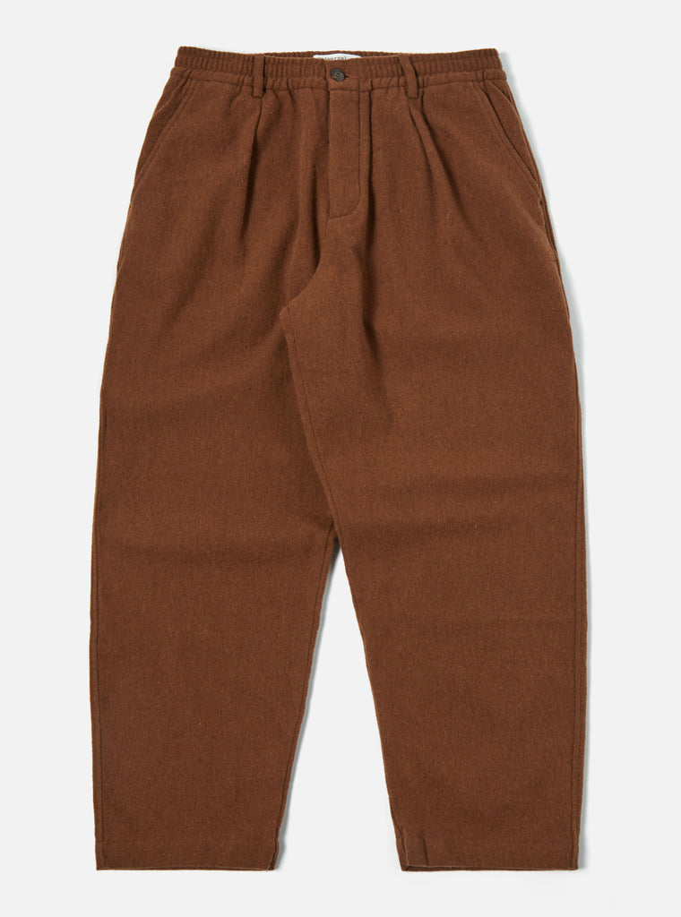 Universal Works Oxford Pant in Cumin Recycled Soft Wool