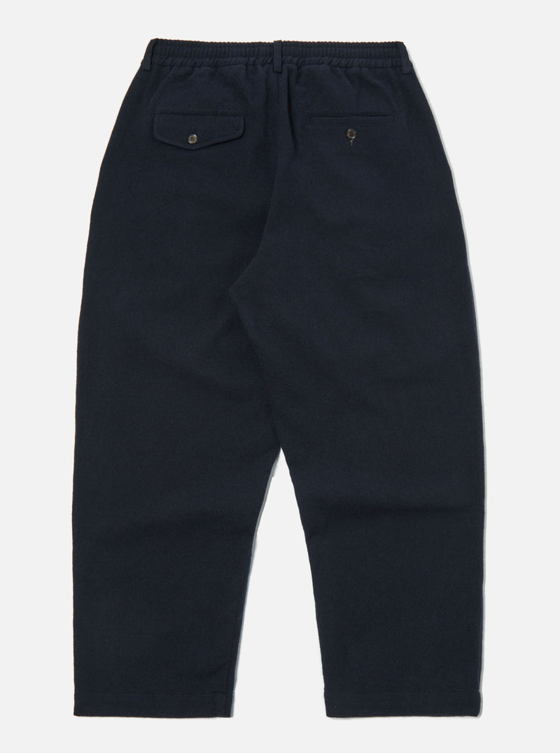 Universal Works Oxford Pant in Navy Recycled Soft Wool