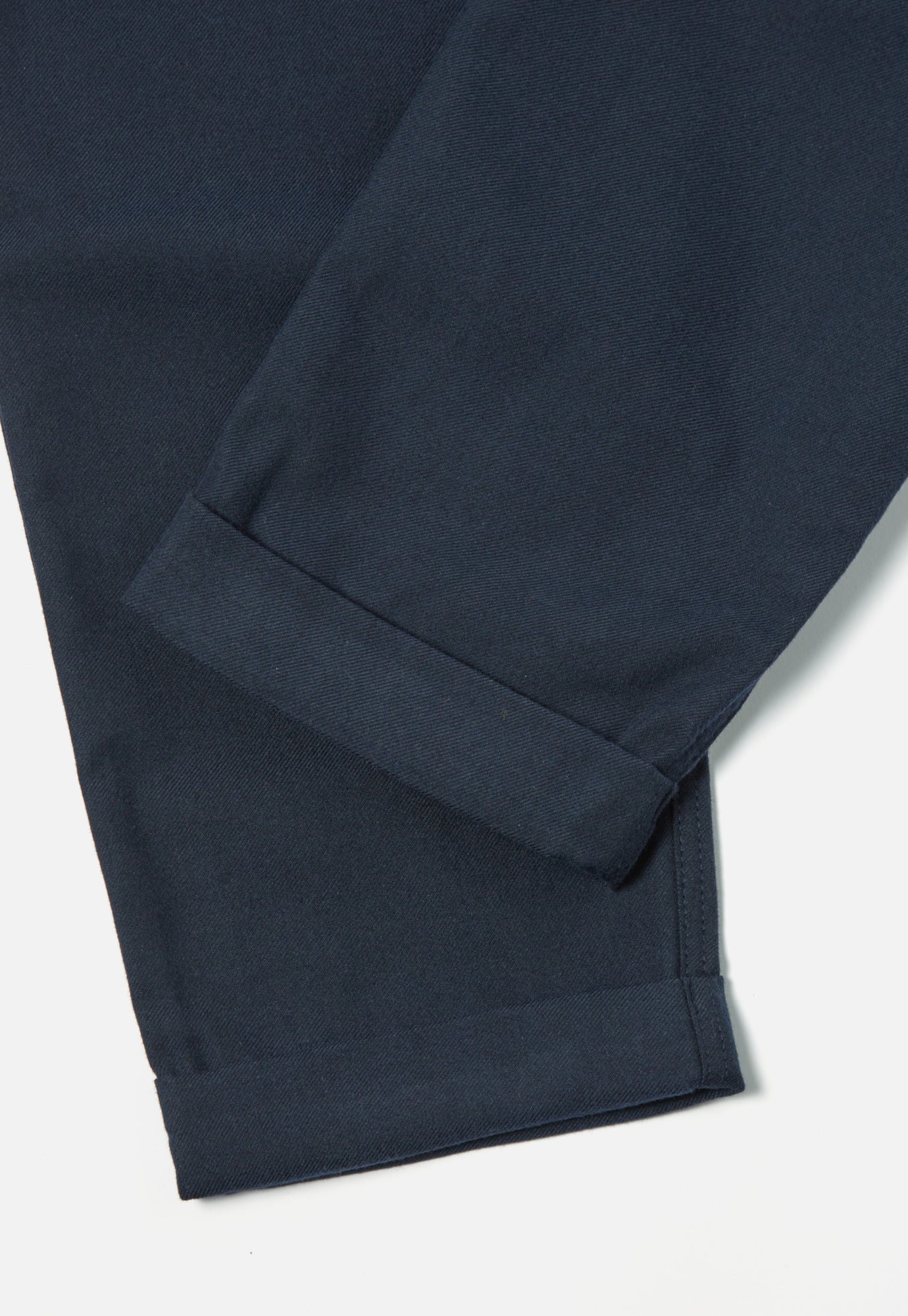 Universal Works RB Chino in Navy Cotton/Wool Twill