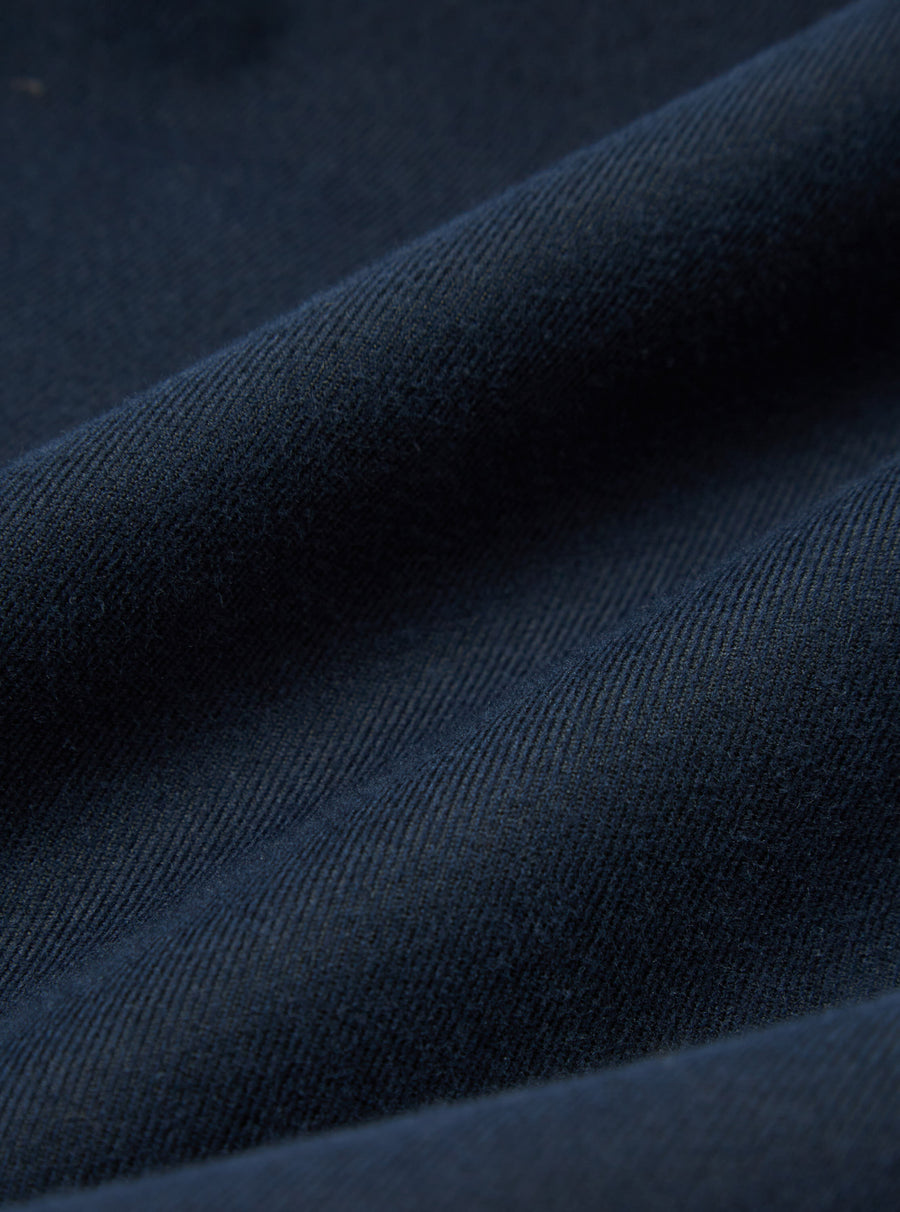Universal Works RB Chino in Navy Cotton/Wool Twill