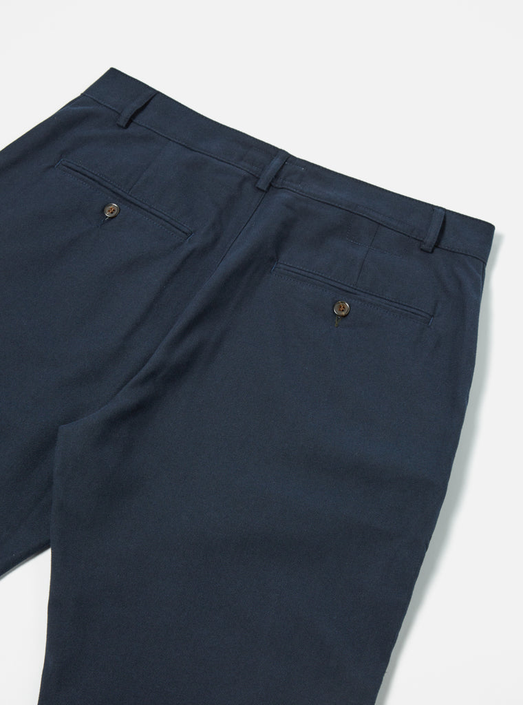 Universal Works RB Chino in Navy Cotton/Wool Twill