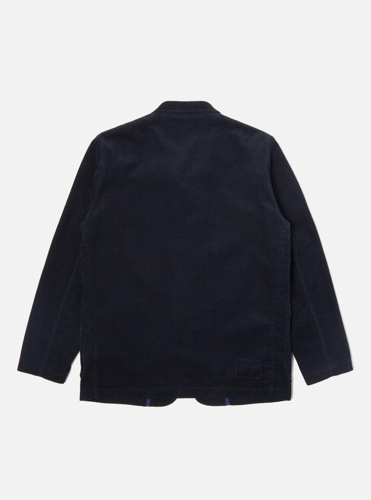 Universal Works Three Button Jacket in Navy Cord