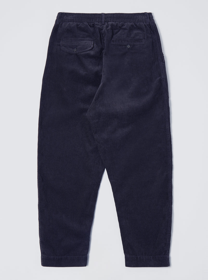 Universal Works Pleated Track Pant in Navy Cord