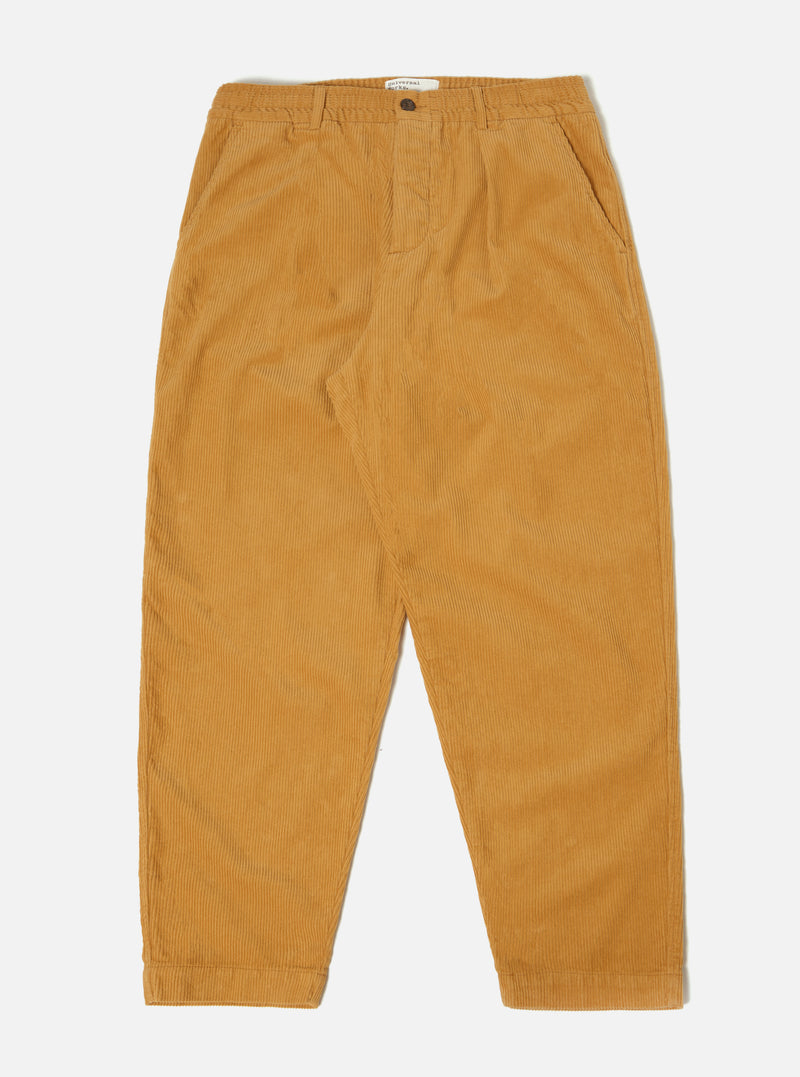 Universal Works Pleated Track Pant in Corn Cord