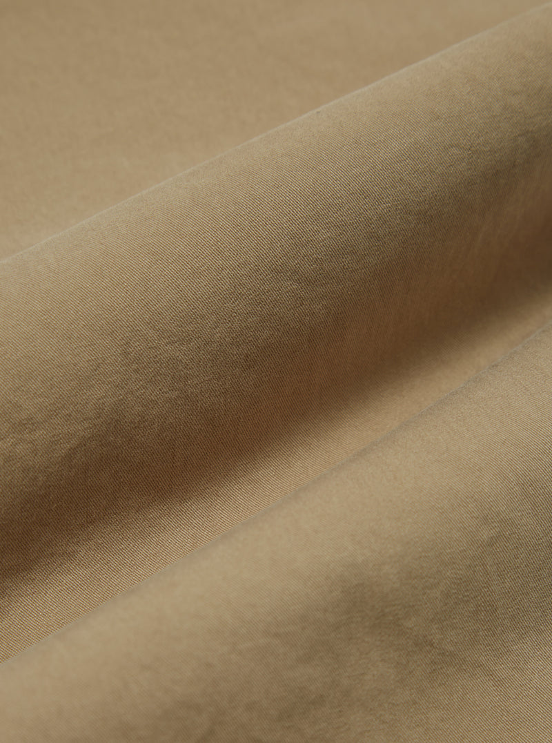 Universal Works Pleated Track Pant in Sand Organic Utility Cotton