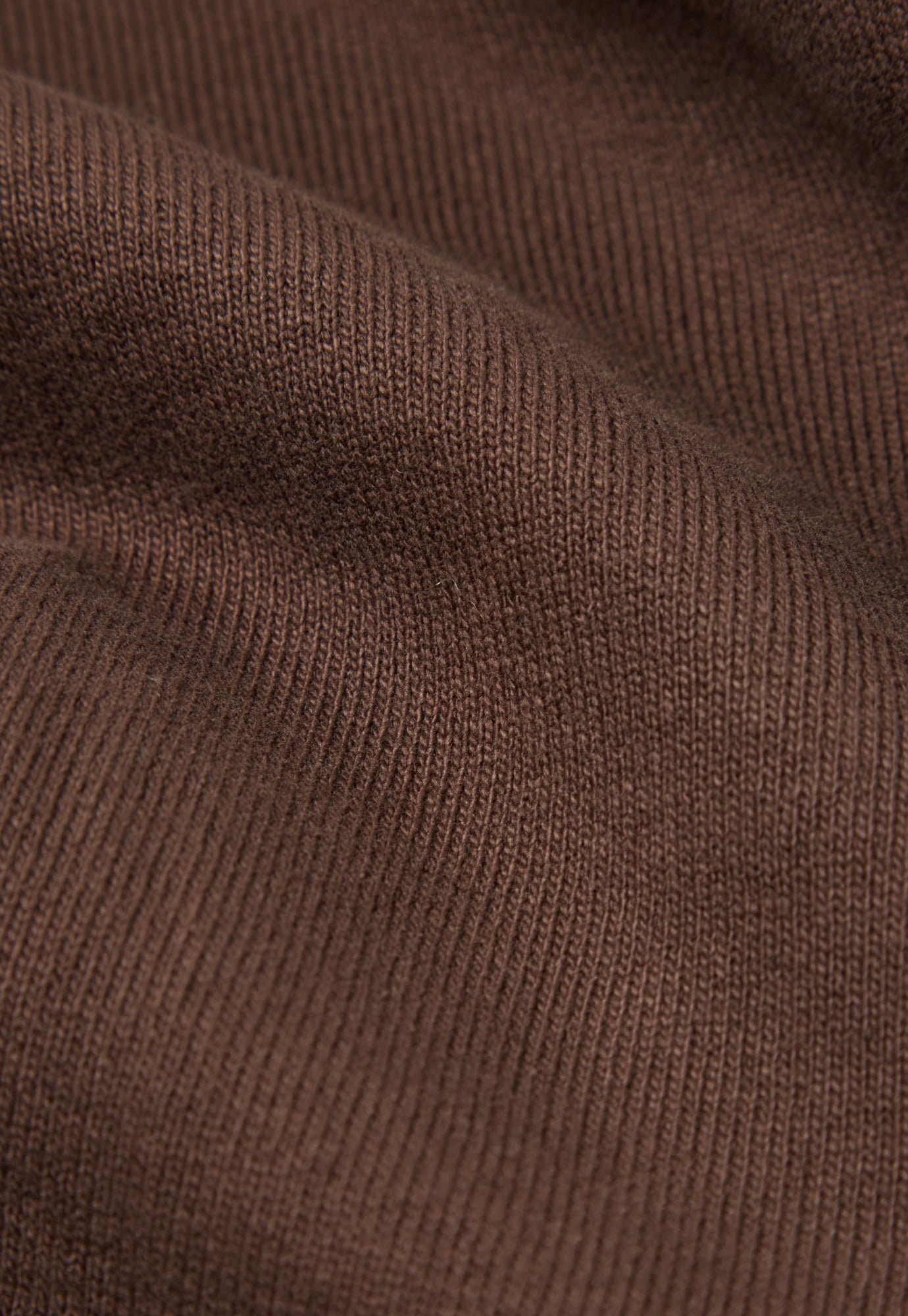 Universal Works Classic Crew Sweatshirt in Brown Dry Handle Brushback