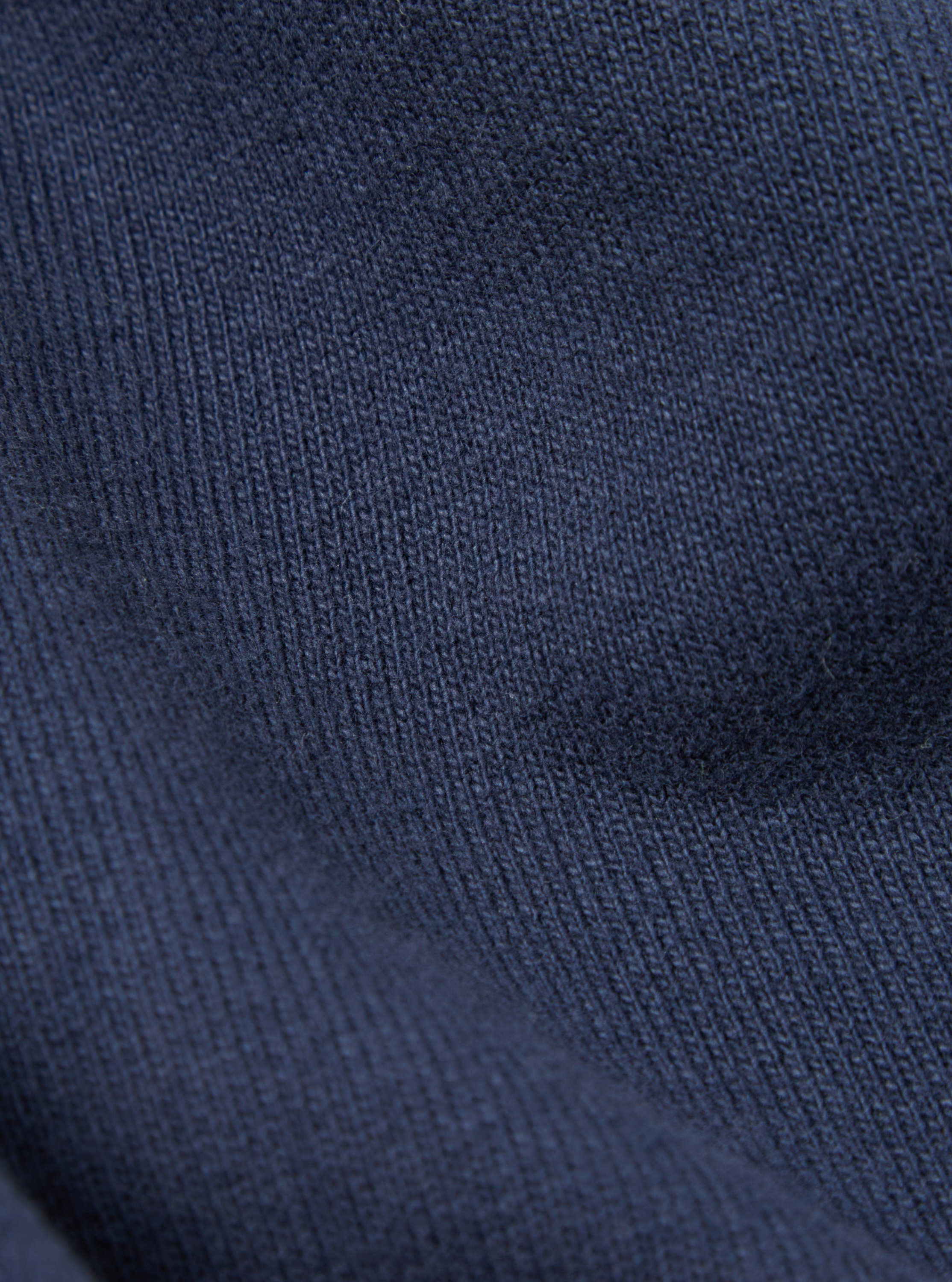 Universal Works Classic Crew Sweatshirt in Navy Dry Handle Brushback