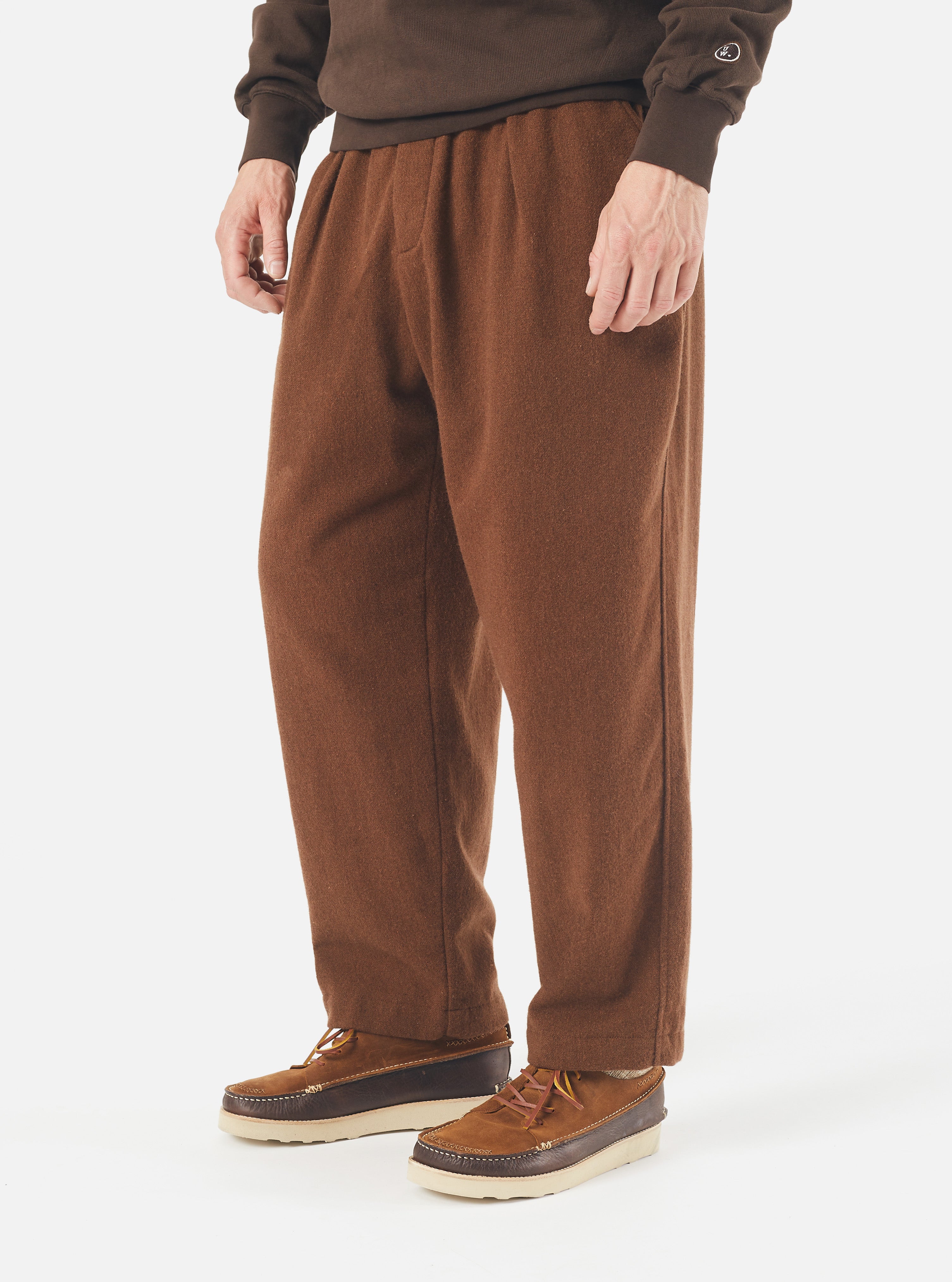 Universal Works Oxford Pant in Cumin Recycled Soft Wool