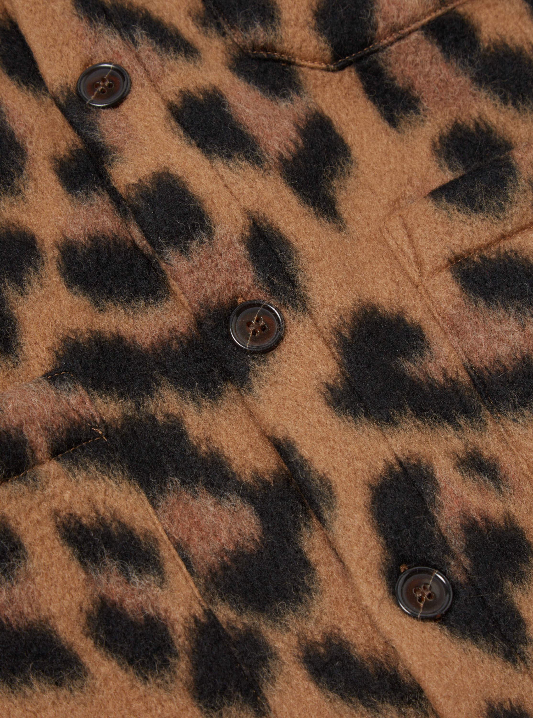Universal Works Cardigan in Cumin Montenero Fleece