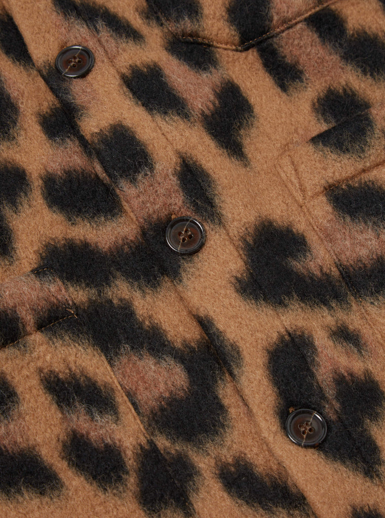 Universal Works Cardigan in Cumin Montenero Fleece