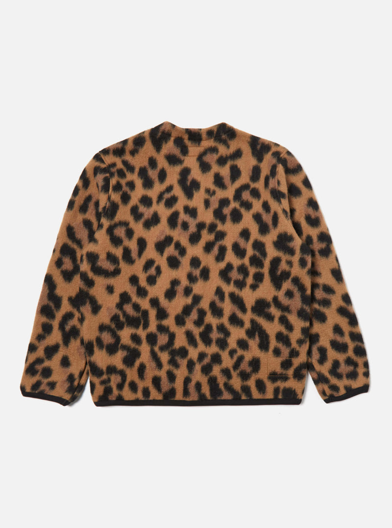 Universal Works Cardigan in Cumin Montenero Fleece