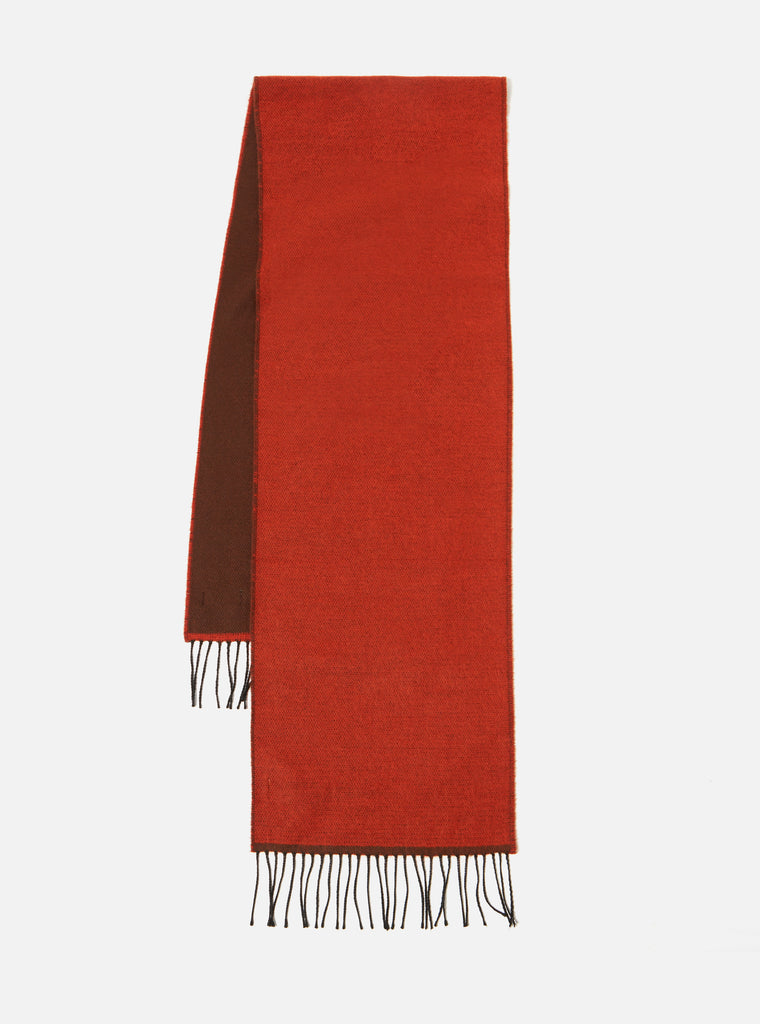 Universal Works Scarf in Rust/Brown Double Sided