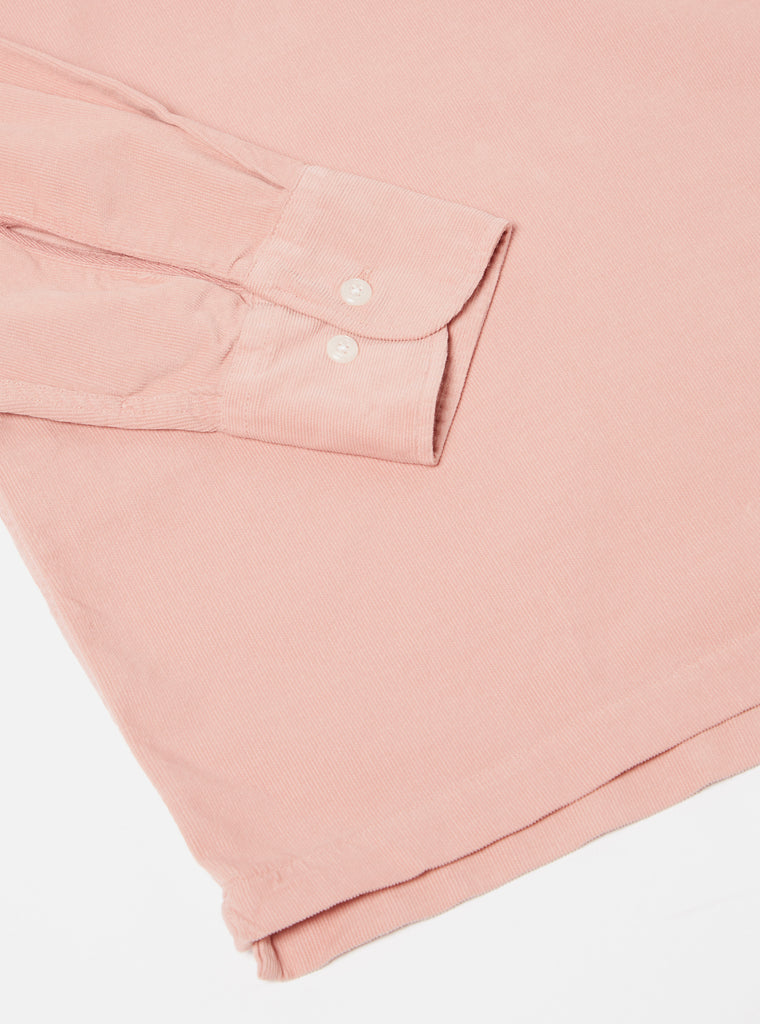 Universal Works Pullover L/S Shirt in Pink Super Fine Cord