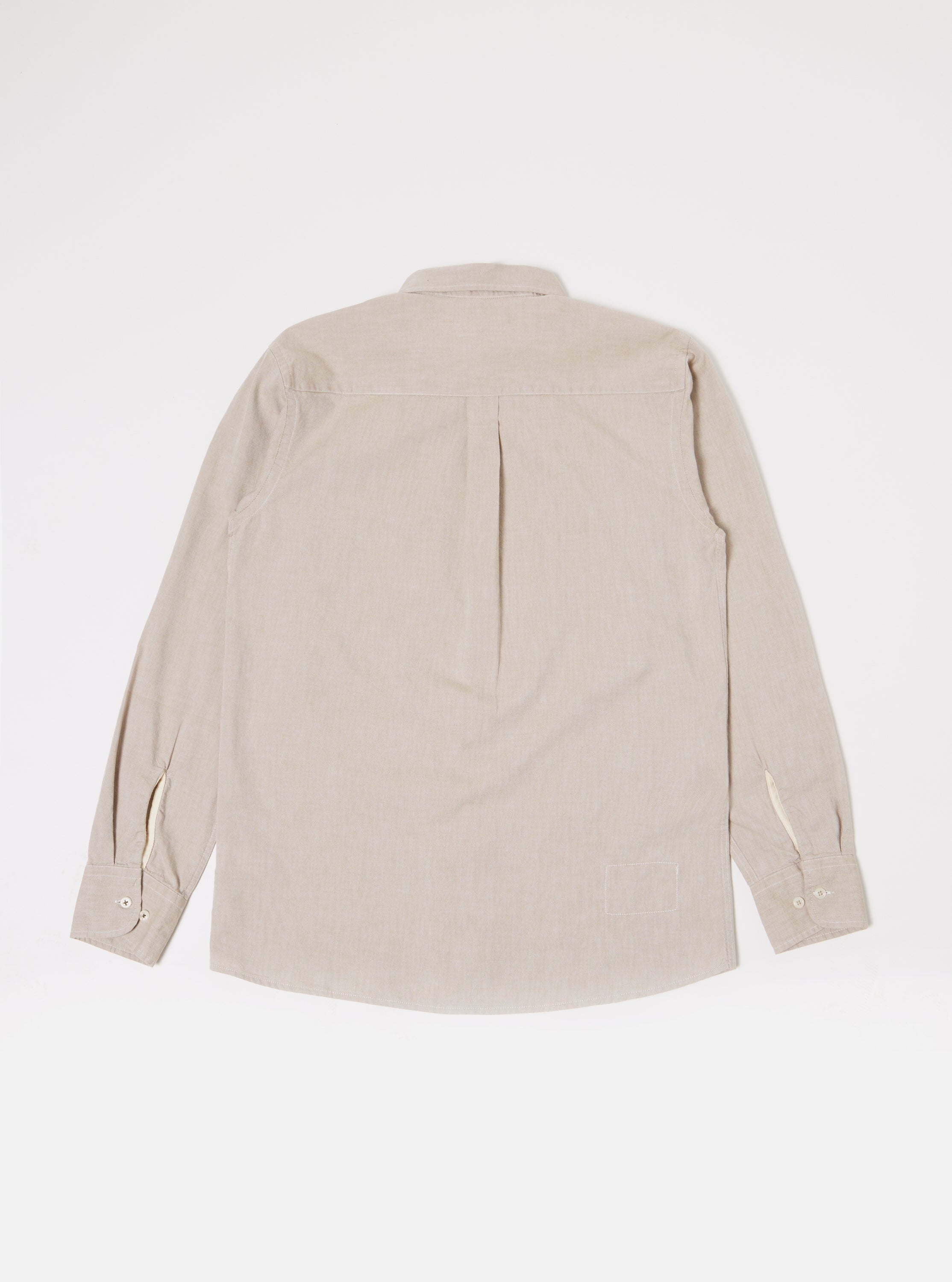Universal Works Daybrook Shirt in Sand Organic Oxford