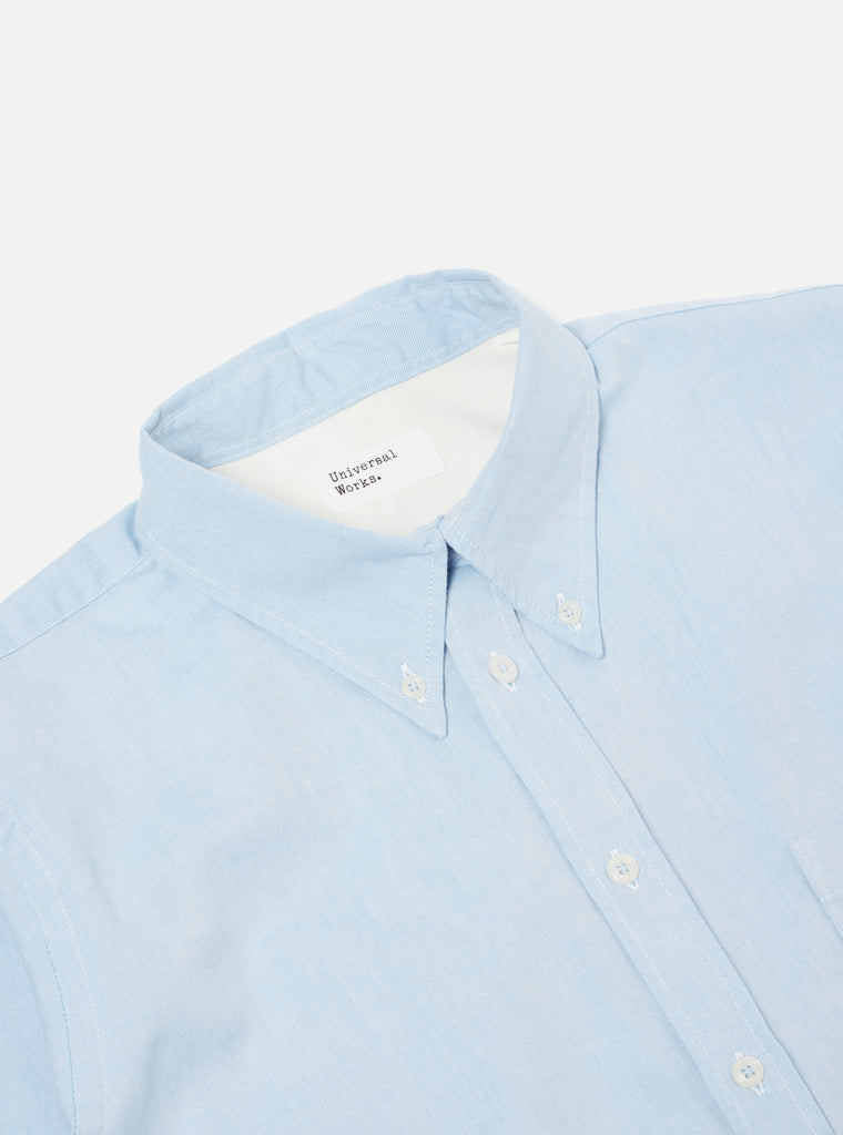Universal Works Daybrook Shirt in Sky Organic Oxford