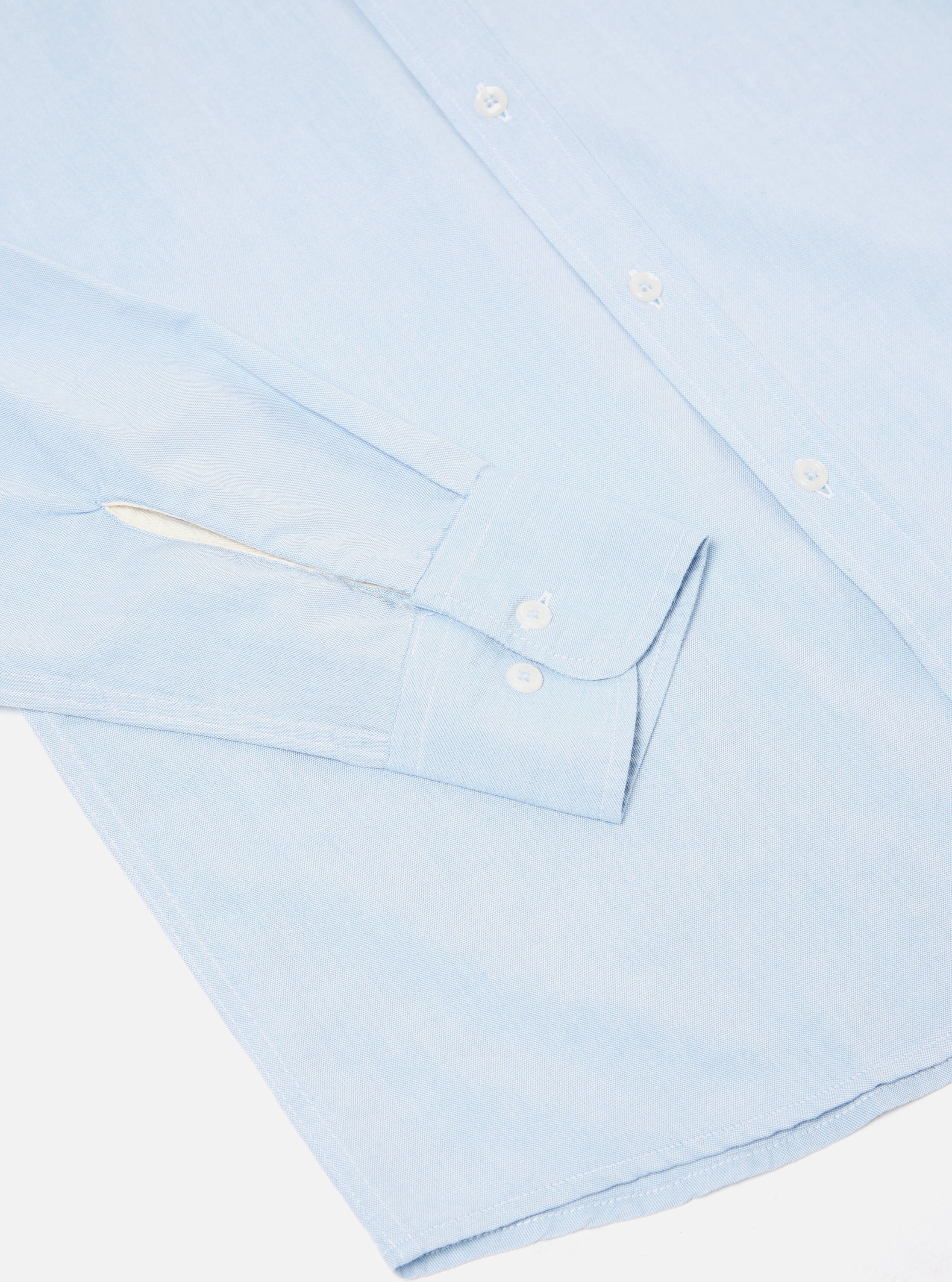 Universal Works Daybrook Shirt in Sky Organic Oxford