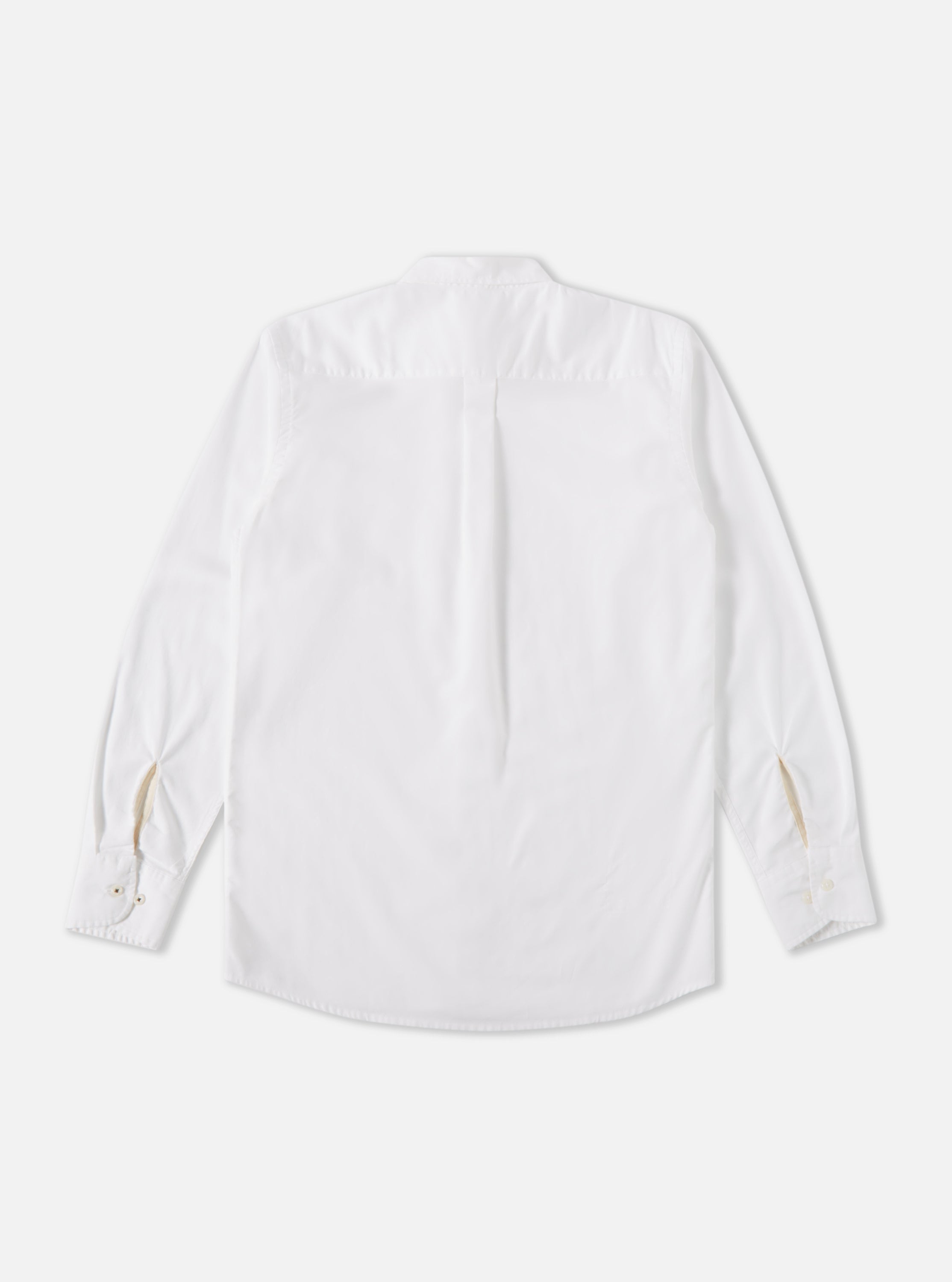 Universal Works Daybrook Shirt in White Organic Oxford