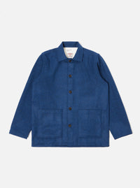 Universal Works Easy Jacket in Indigo Harris Tweed