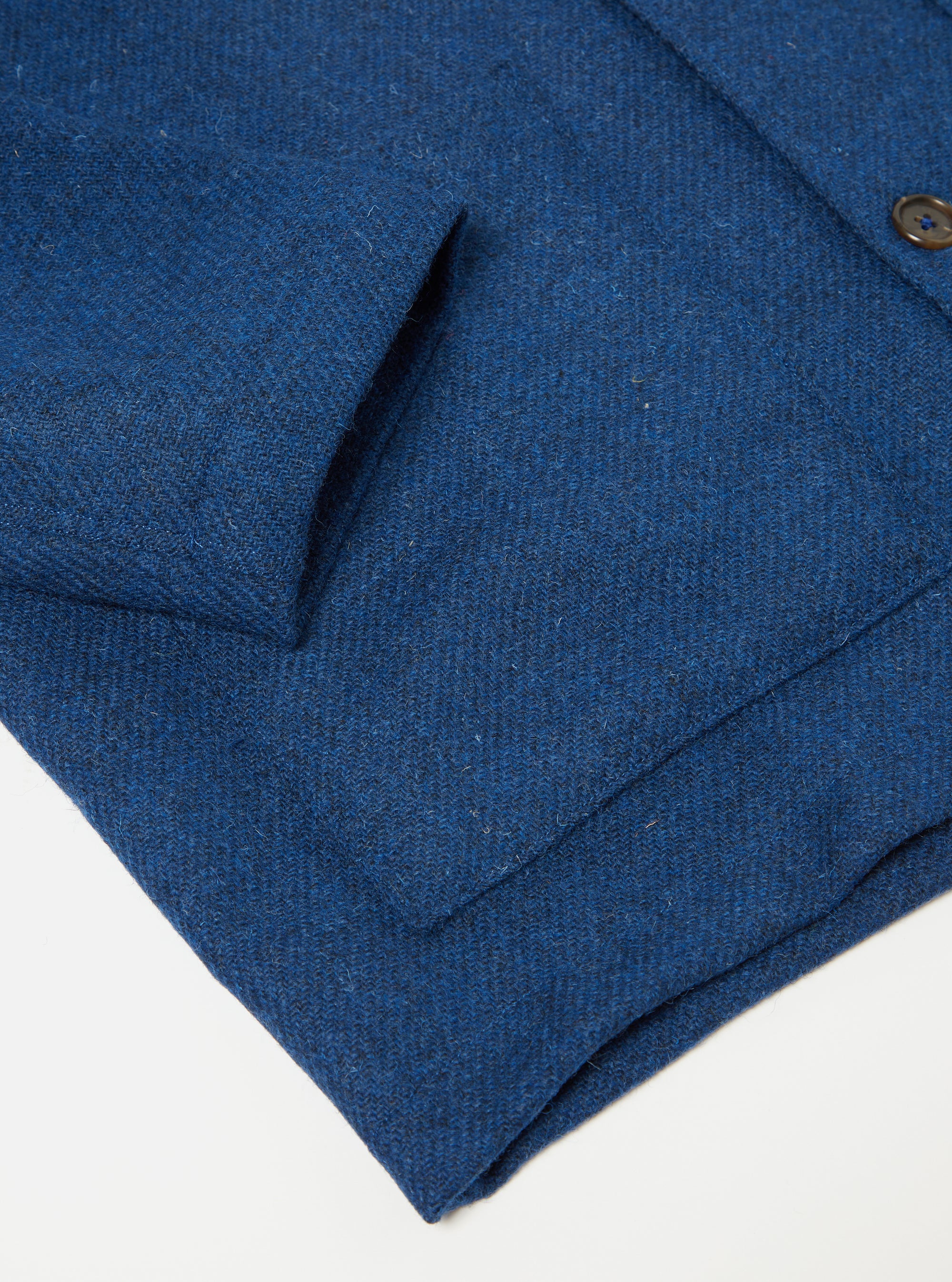 Universal Works Easy Jacket in Indigo Harris Tweed