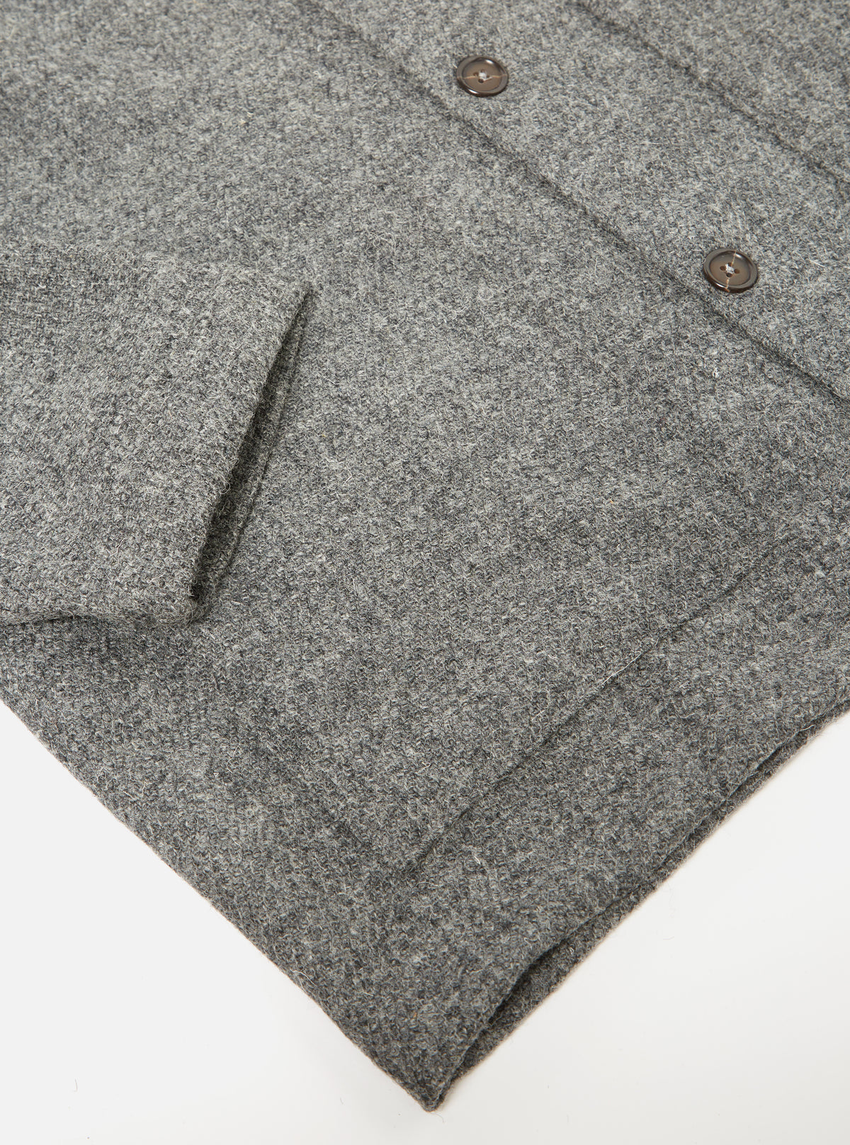 Universal Works Easy Jacket in Grey Harris Tweed