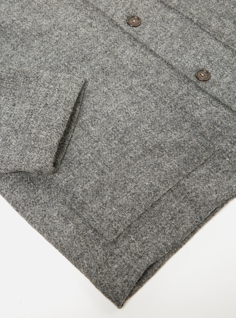 Universal Works Easy Over Jacket in Grey Harris Tweed