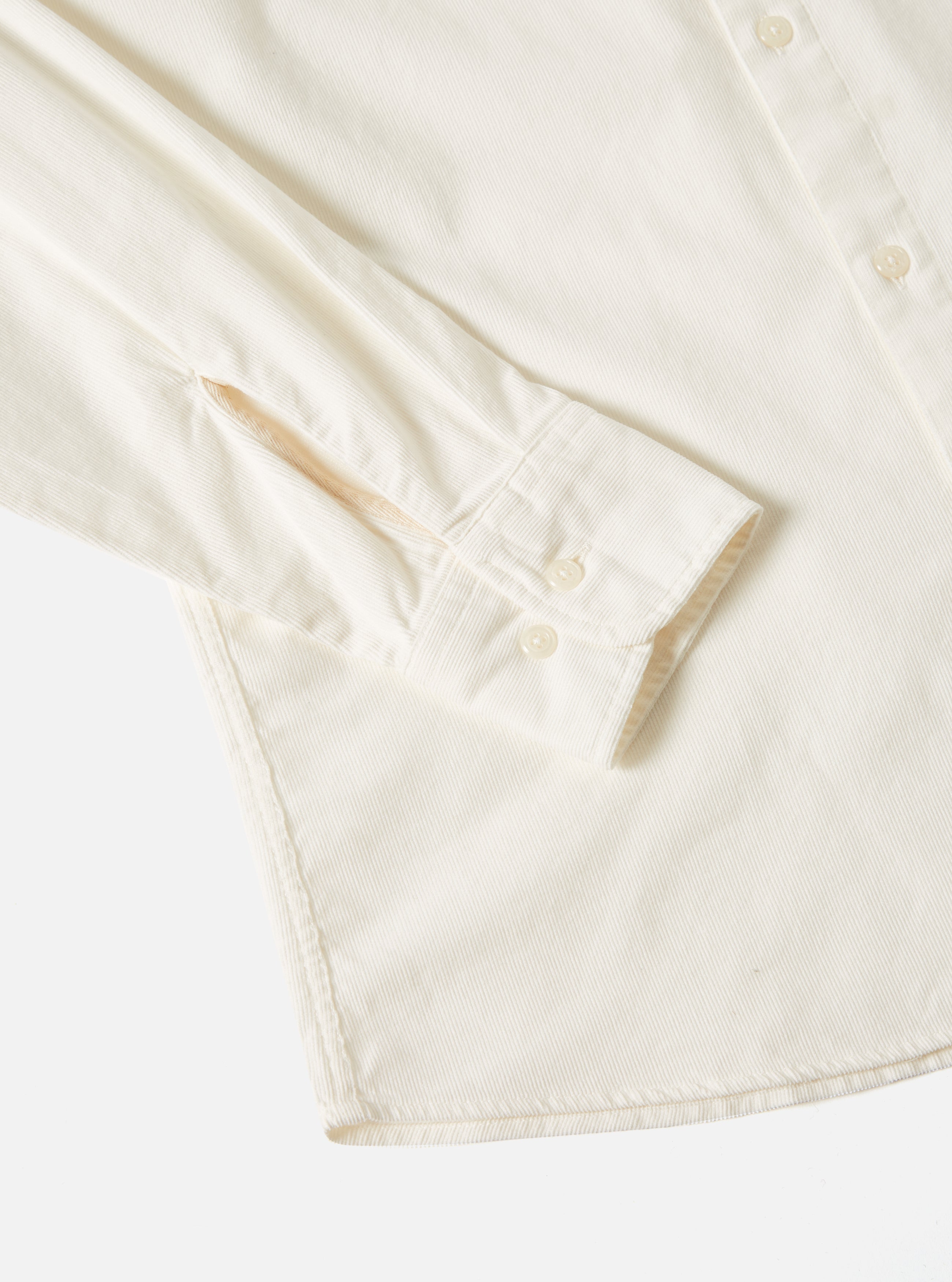 Universal Works Daybrook Shirt in Ecru Super Fine Cord