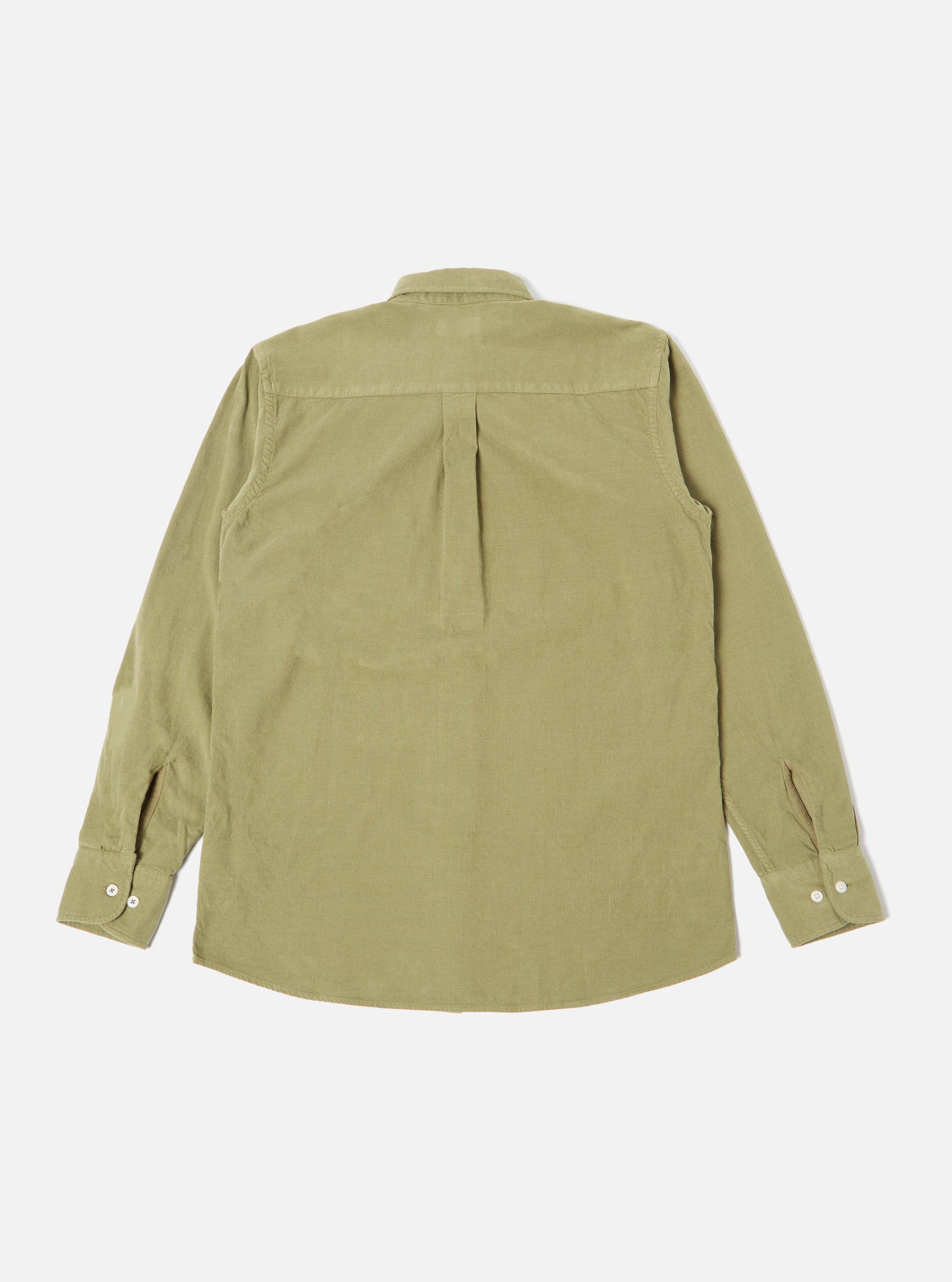 Universal Works Daybrook Shirt in Olive Super Fine Cord