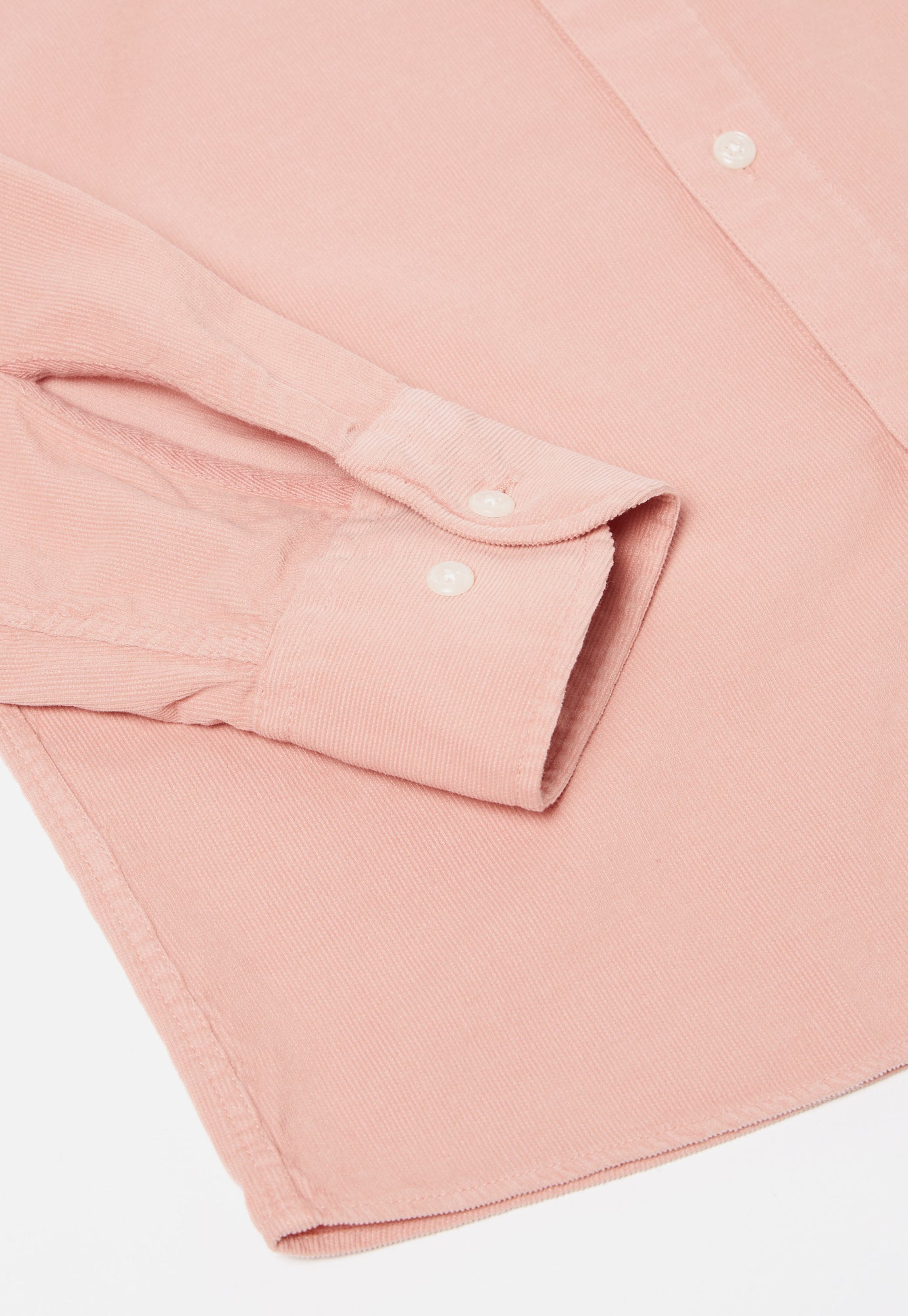 Universal Works Daybrook Shirt in Pink Super Fine Cord