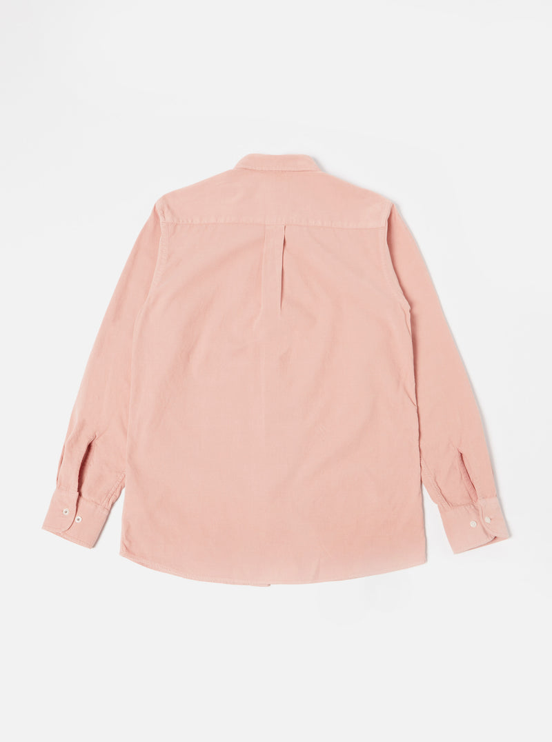 Universal Works Daybrook Shirt in Pink Super Fine Cord