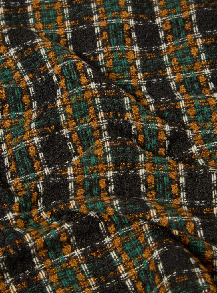 Universal Works Coverall Jacket in Charcoal Crazy Check Wool Mix