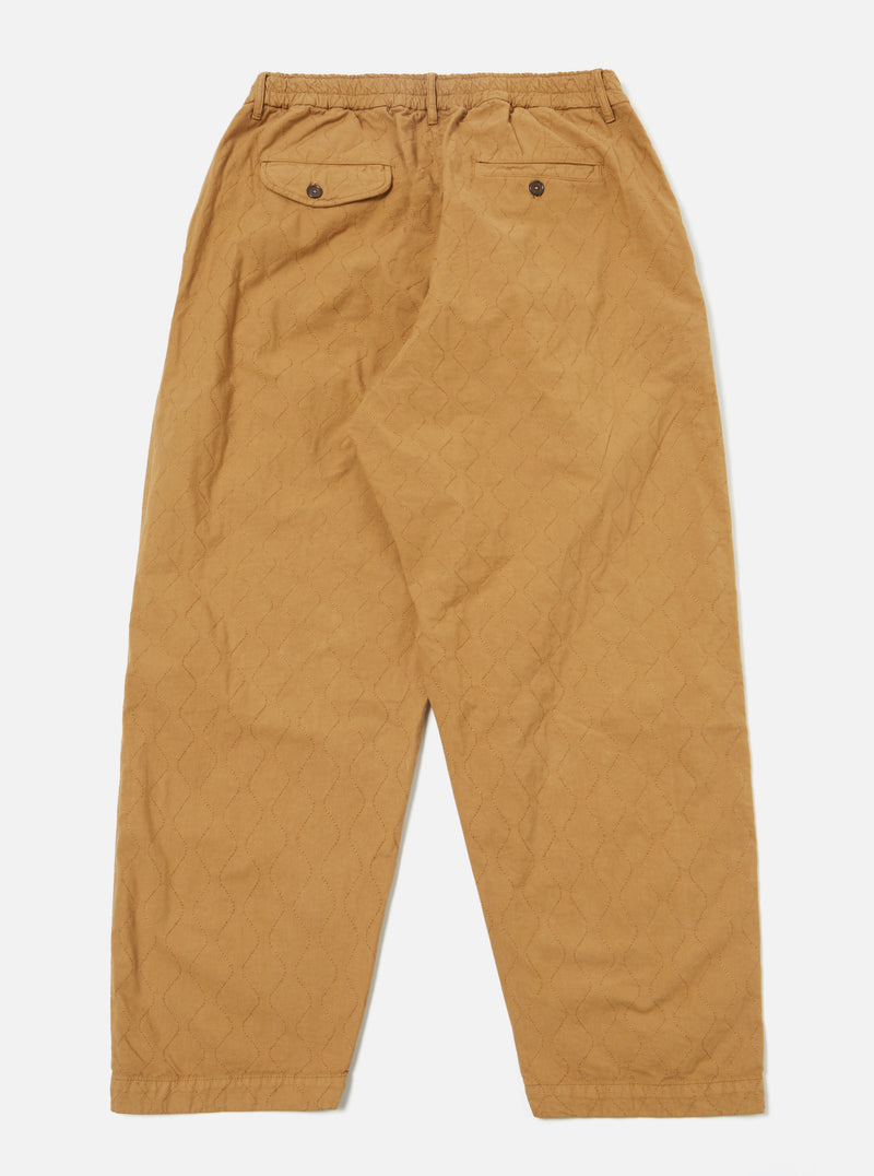 Universal Works Quilted Oxford Pant in Cumin Cotton