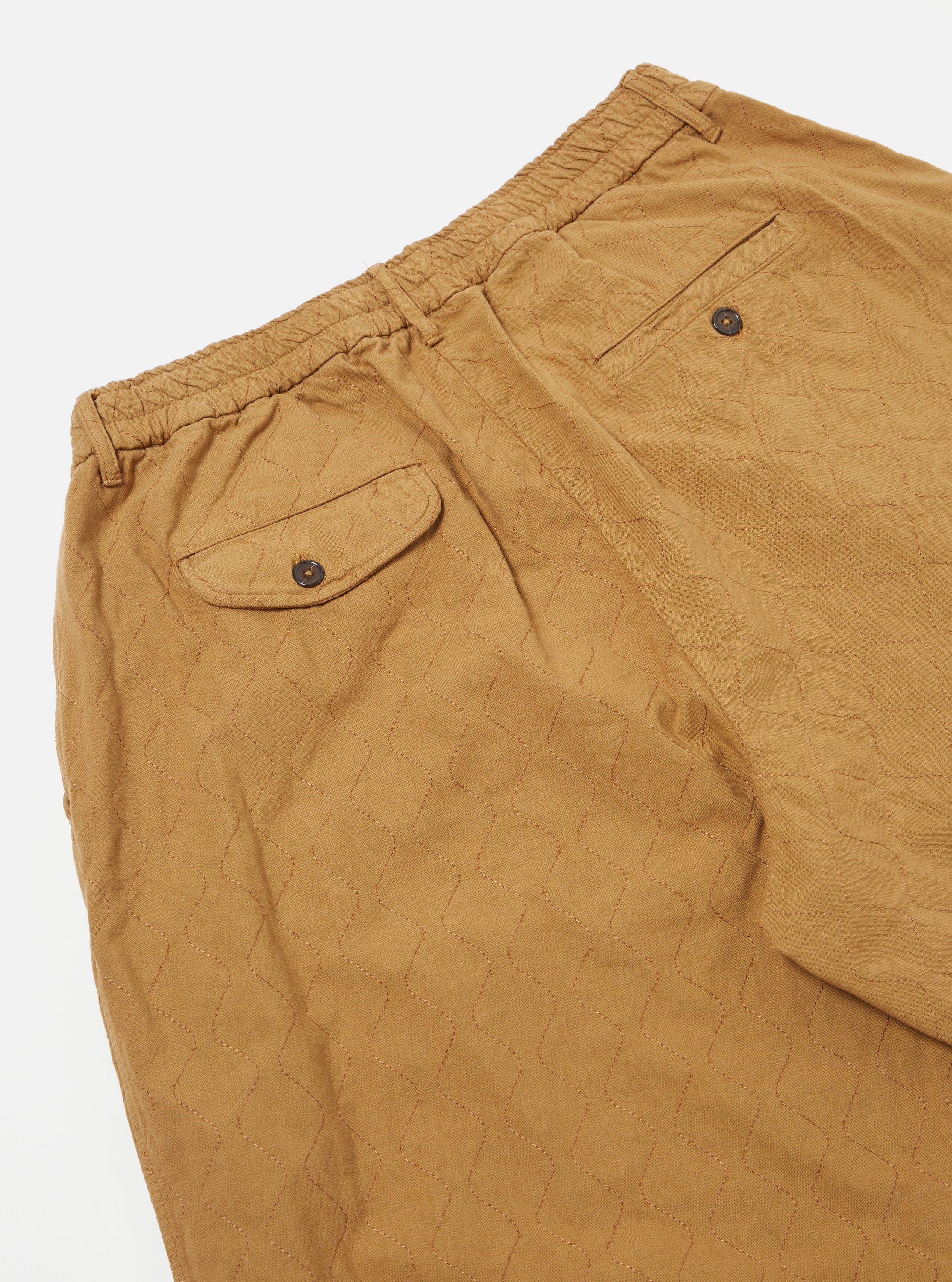 Universal Works Quilted Oxford Pant in Cumin Cotton