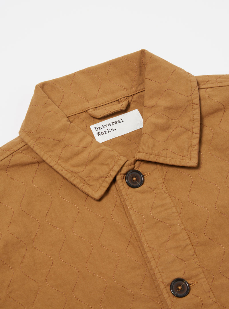 Universal Works Quilted Coverall Jacket in Cumin Cotton