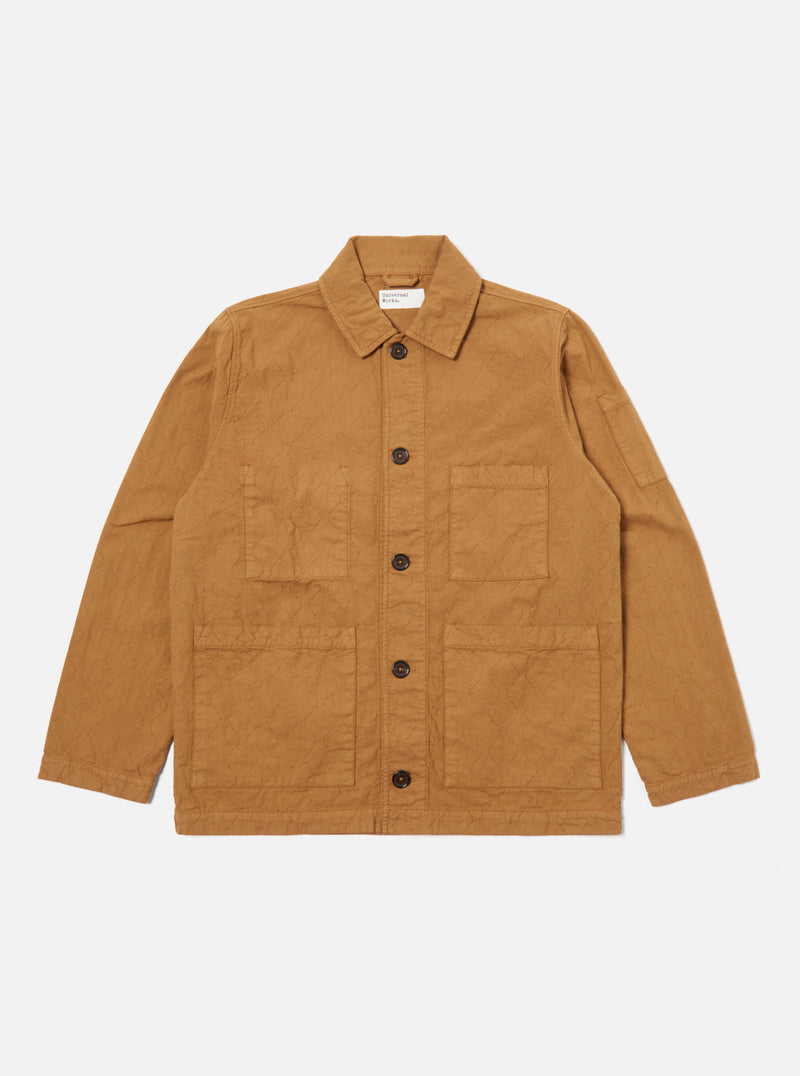 Universal Works Quilted Coverall Jacket in Cumin Cotton