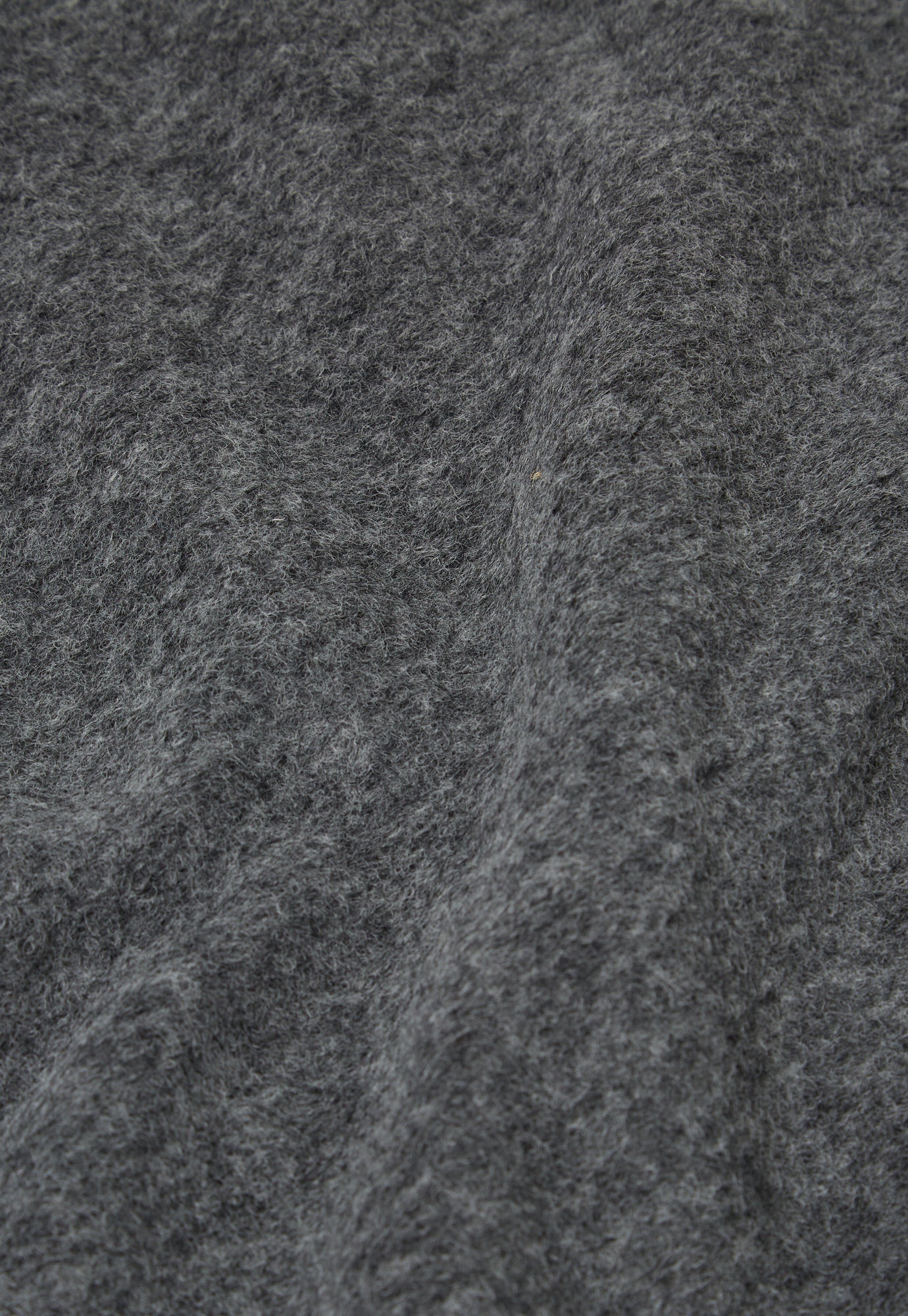 Universal Works Zip Waistcoat in Grey Marl Wool Fleece