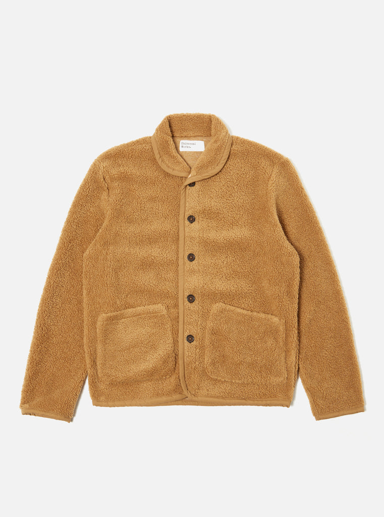 Universal Works Lancaster Jacket in Sand Mountain Fleece