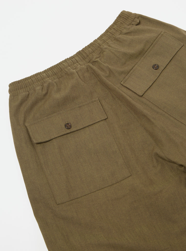 Universal Works Braga Pant in Olive Kyo Cotton
