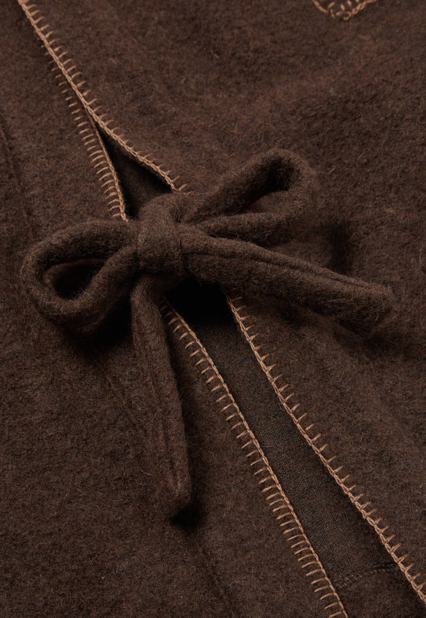 Universal Works Blanket Kyoto Work Jacket in Brown Studio Wool Mix