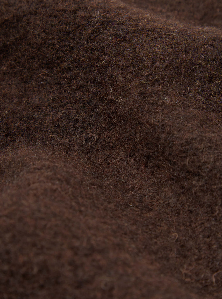 Universal Works Blanket Kyoto Work Jacket in Brown Studio Wool Mix