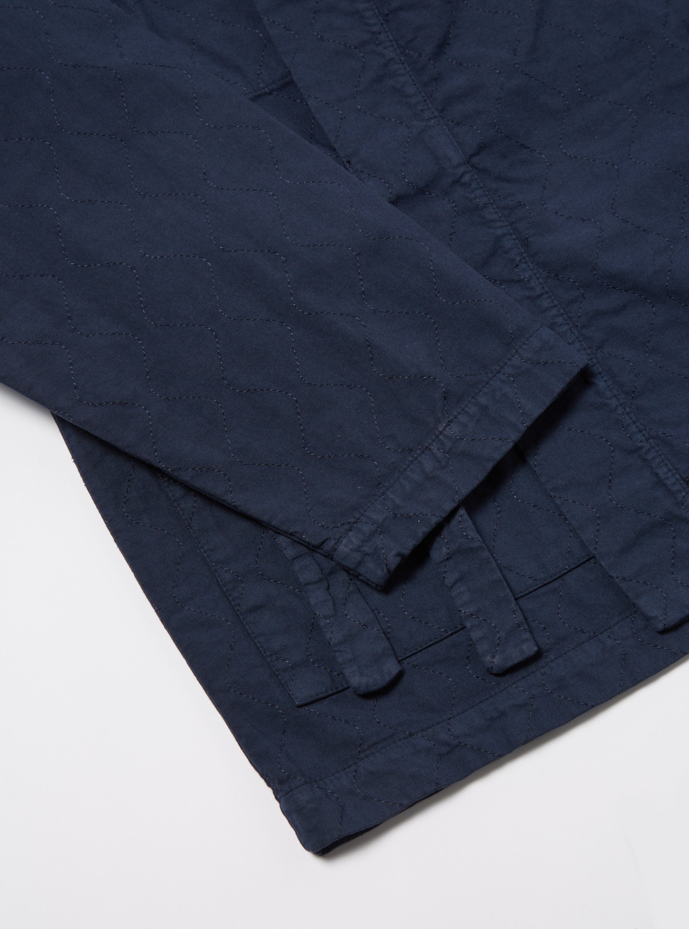 Universal Works Quilted Kyoto Work Jacket in Navy Cotton