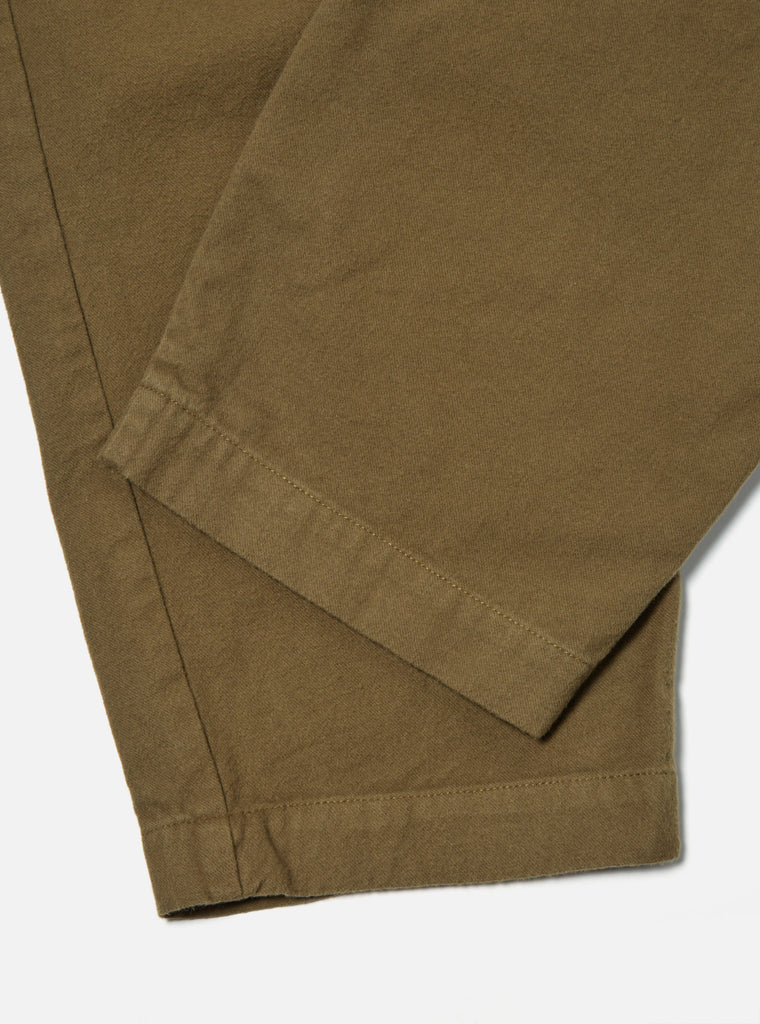 Universal Works Braga Pant in Olive Nebraska Cotton