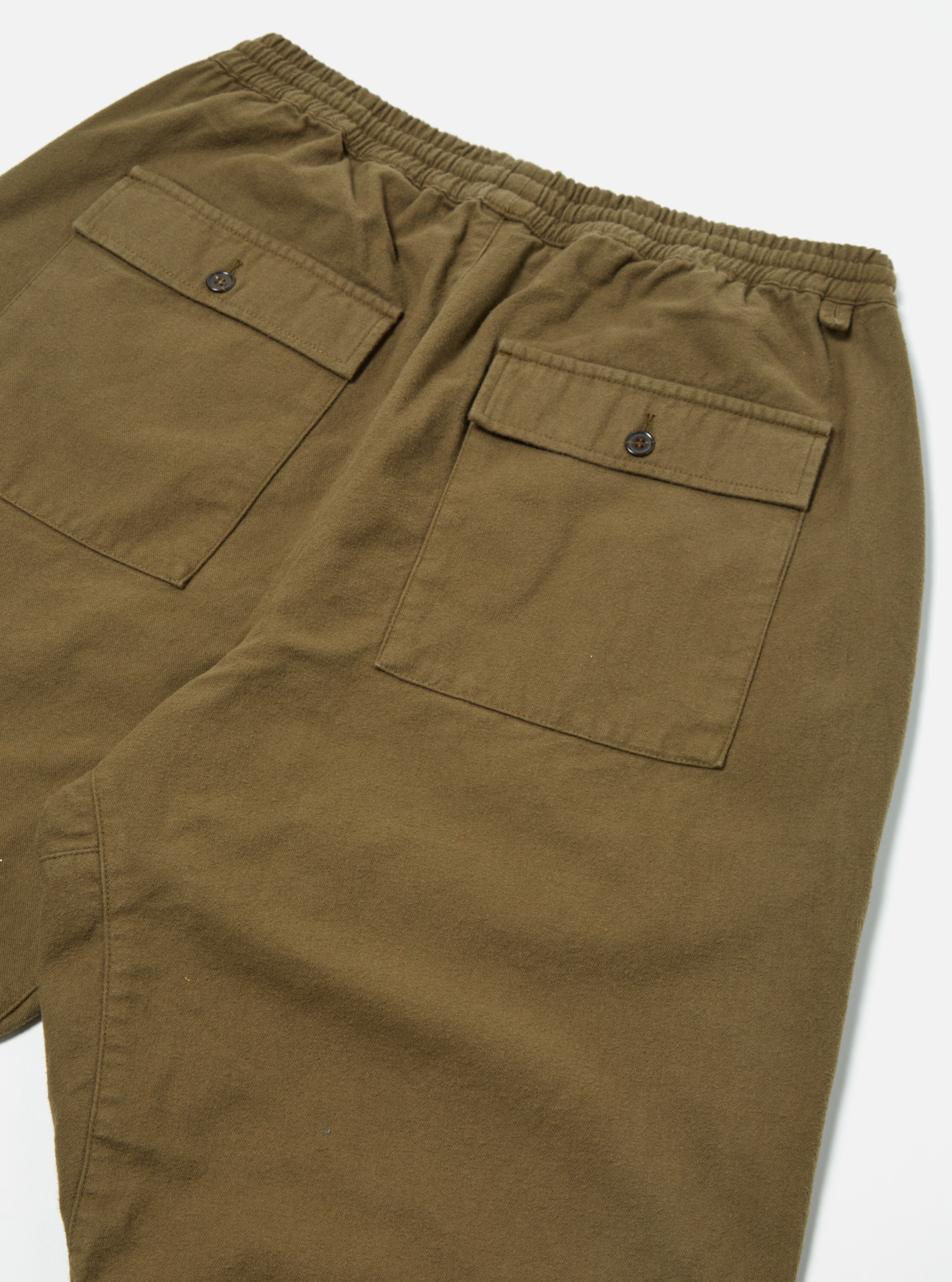 Universal Works Braga Pant in Olive Nebraska Cotton