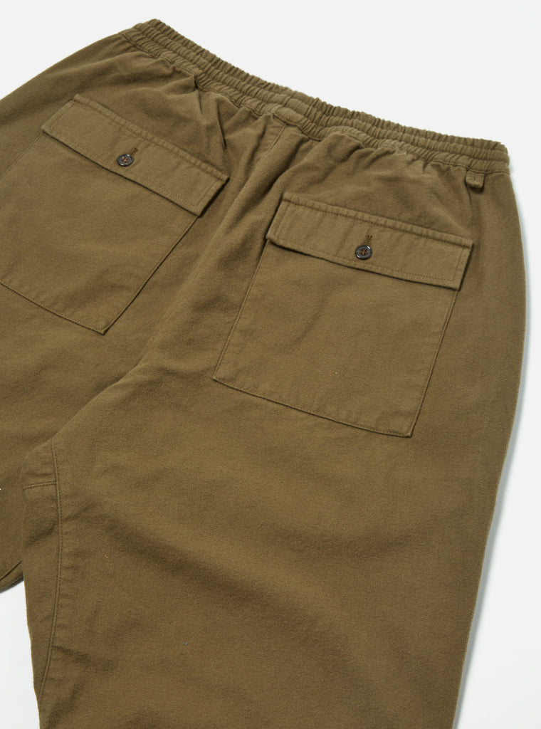 Universal Works Braga Pant in Olive Nebraska Cotton